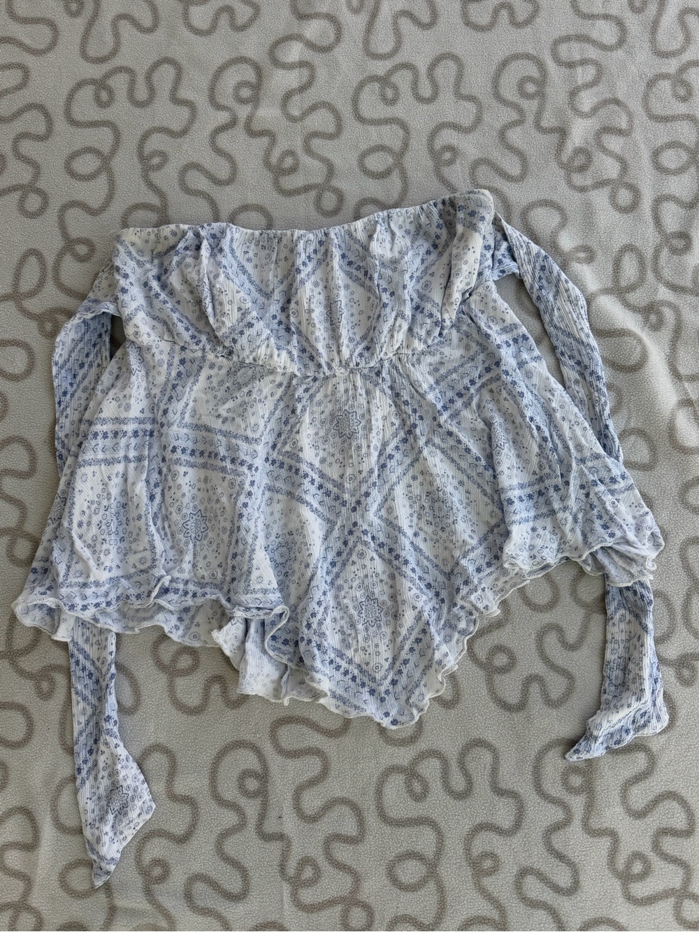 Hollister Light Blue Sleeveless Top